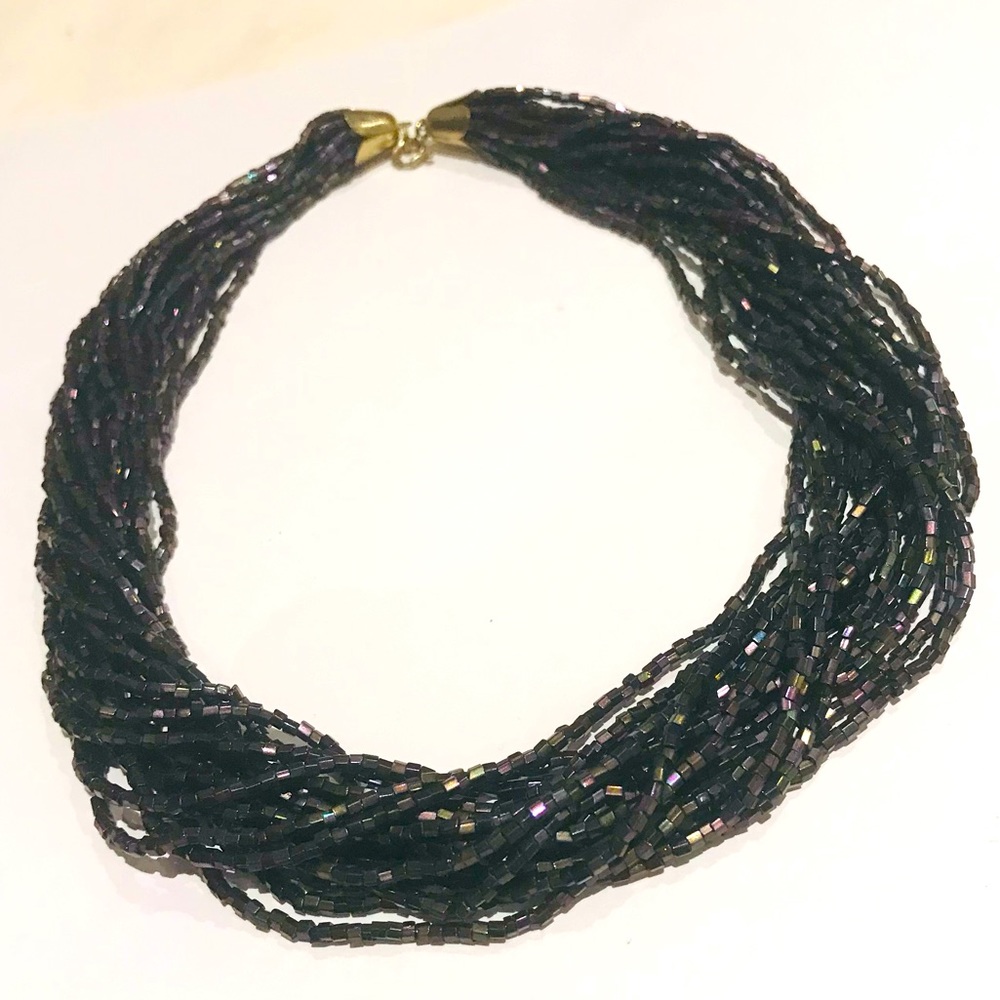 Vintage Seed Bead Choker Necklace